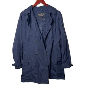 Barbour Ladies Featherweight Valerie Jacket Short Blue Coat Size 12